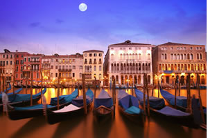 Gondolas, Venice.